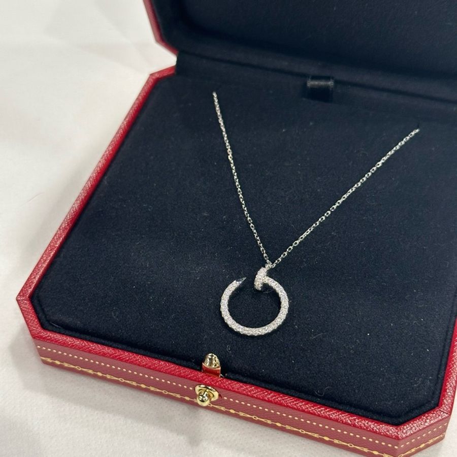 Cartier Juste Un Clou 釘子滿鑽項鍊 白金 ｜Classic Trend CT精品｜台北東區實體-1