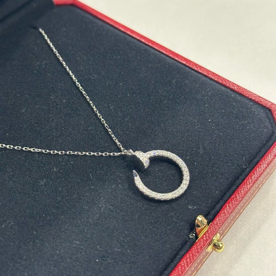 Cartier Juste Un Clou 釘子滿鑽項鍊 白金 ｜Classic Trend CT精品｜台北東區實體-2