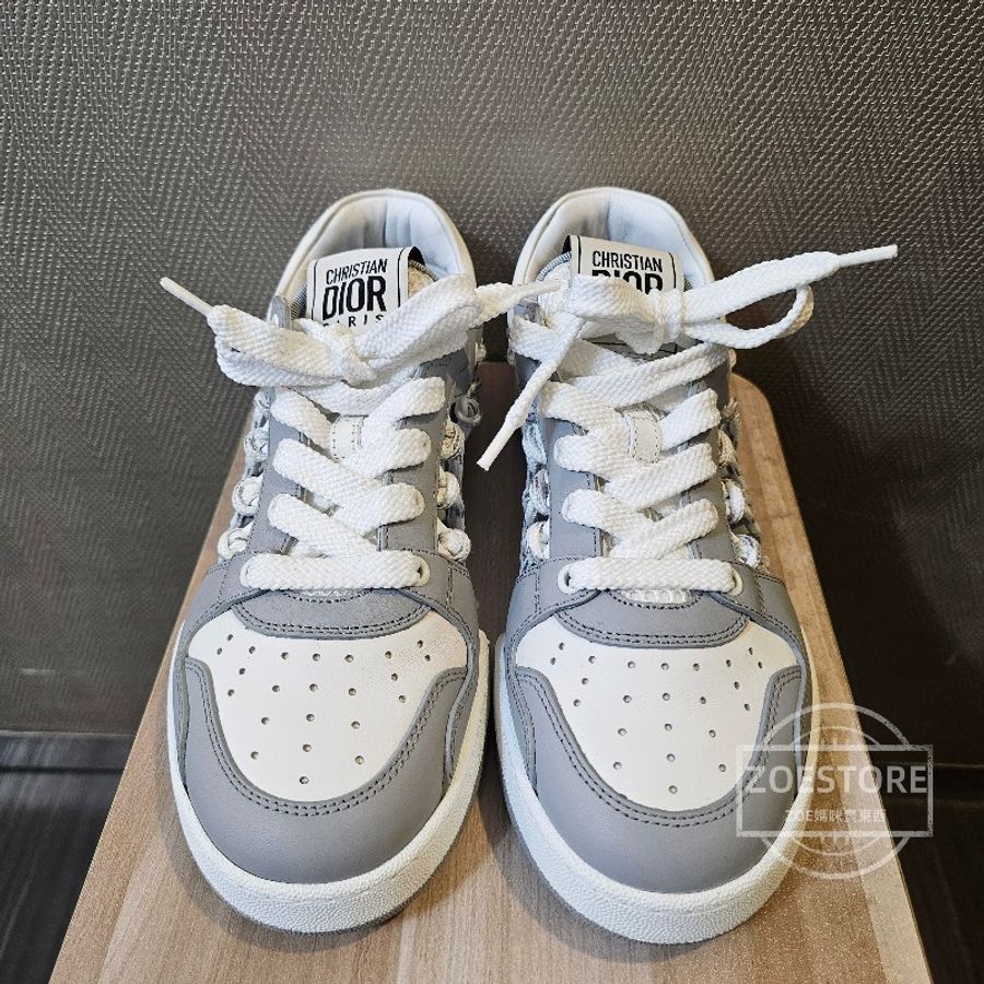Dior First Sneaker 灰白配色鏤空運動休閒鞋-0