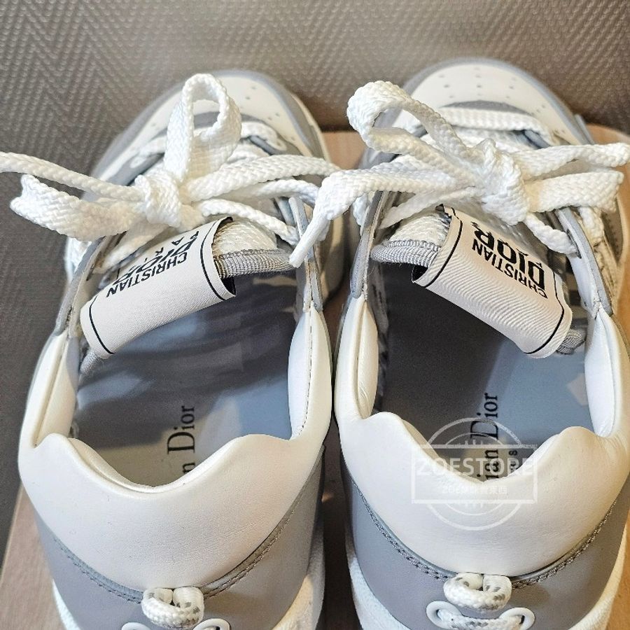 Dior First Sneaker 灰白配色鏤空運動休閒鞋-6