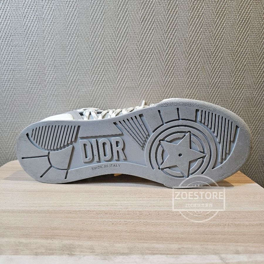 Dior First Sneaker 灰白配色鏤空運動休閒鞋-7