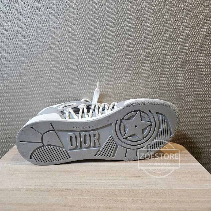 Dior First Sneaker 灰白配色鏤空運動休閒鞋-8