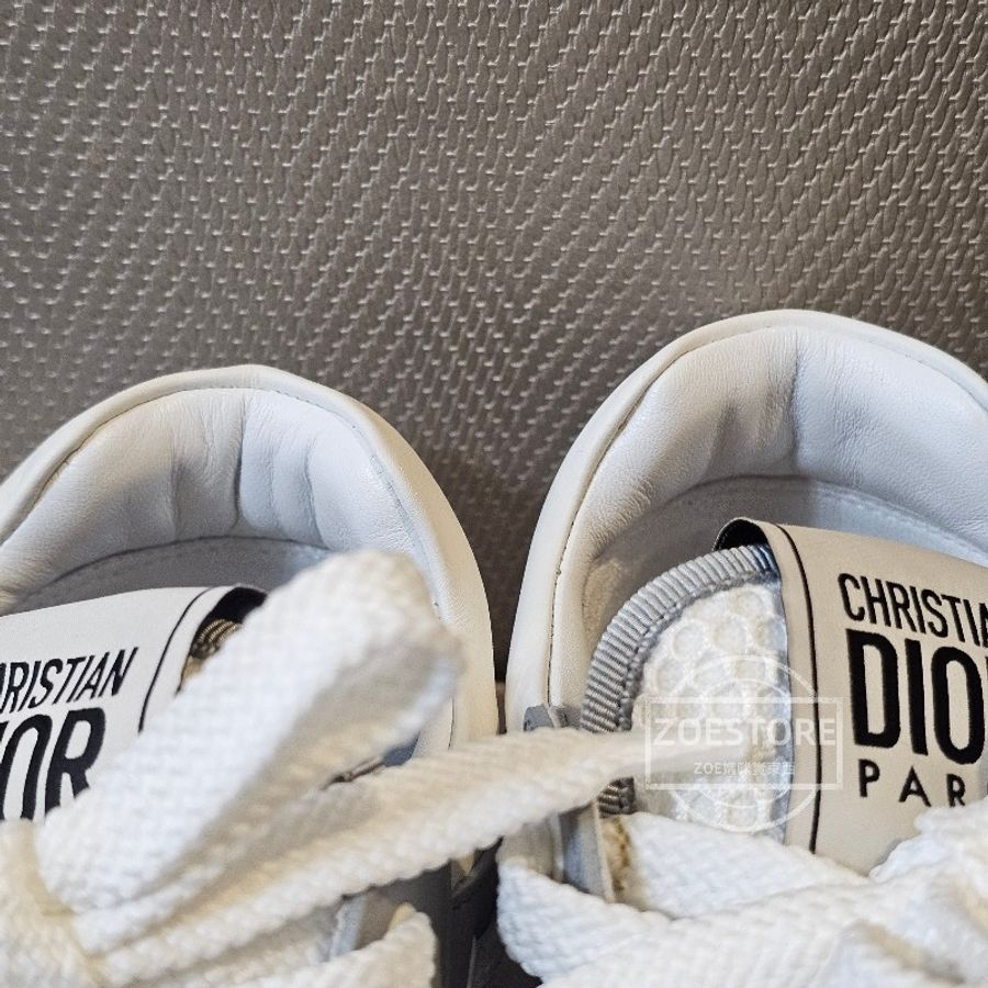 Dior First Sneaker 灰白配色鏤空運動休閒鞋-13