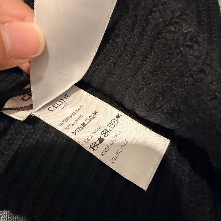 Celine 經典款 毛帽 黑-5