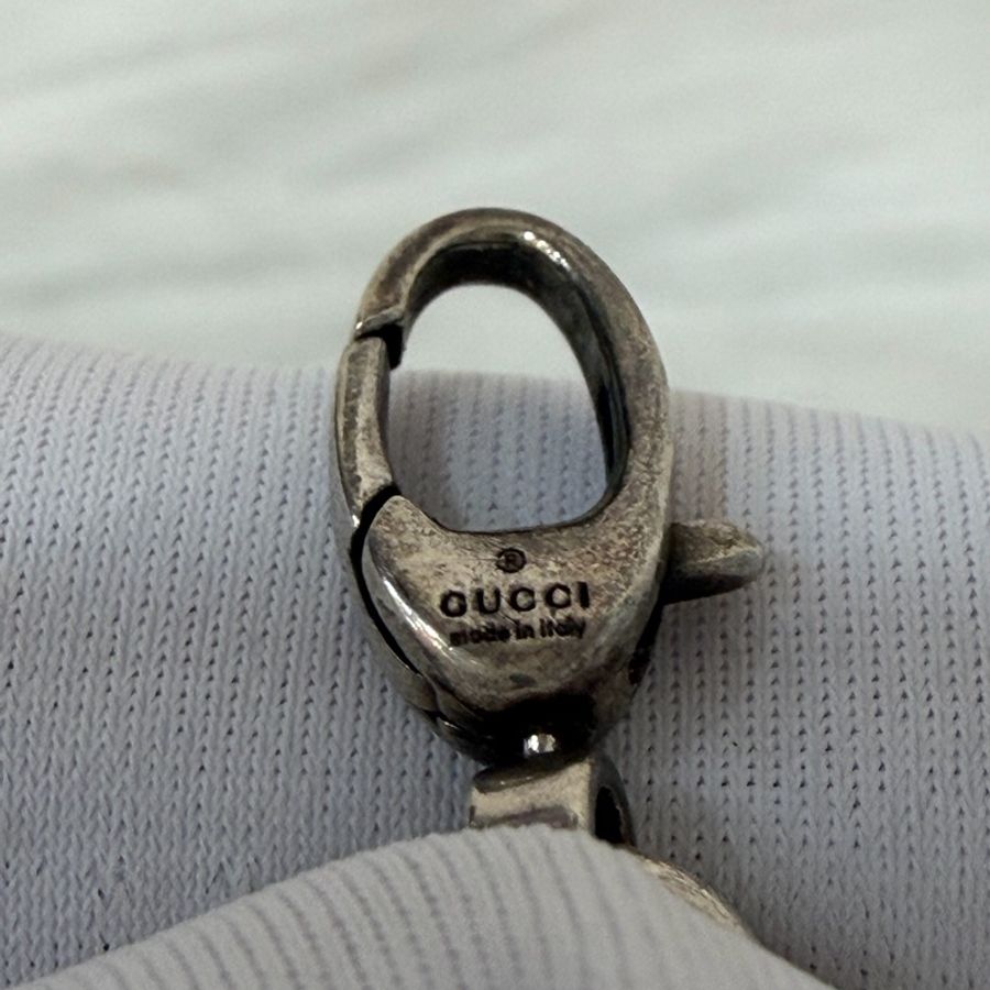 Gucci 66941 Interlocking純銀 925 雙G 仿舊 復古設計 項鍊-14