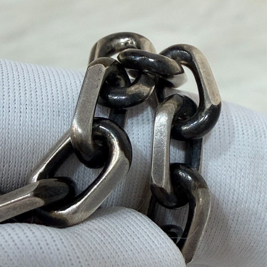 Gucci 66941 Interlocking純銀 925 雙G 仿舊 復古設計 項鍊-24