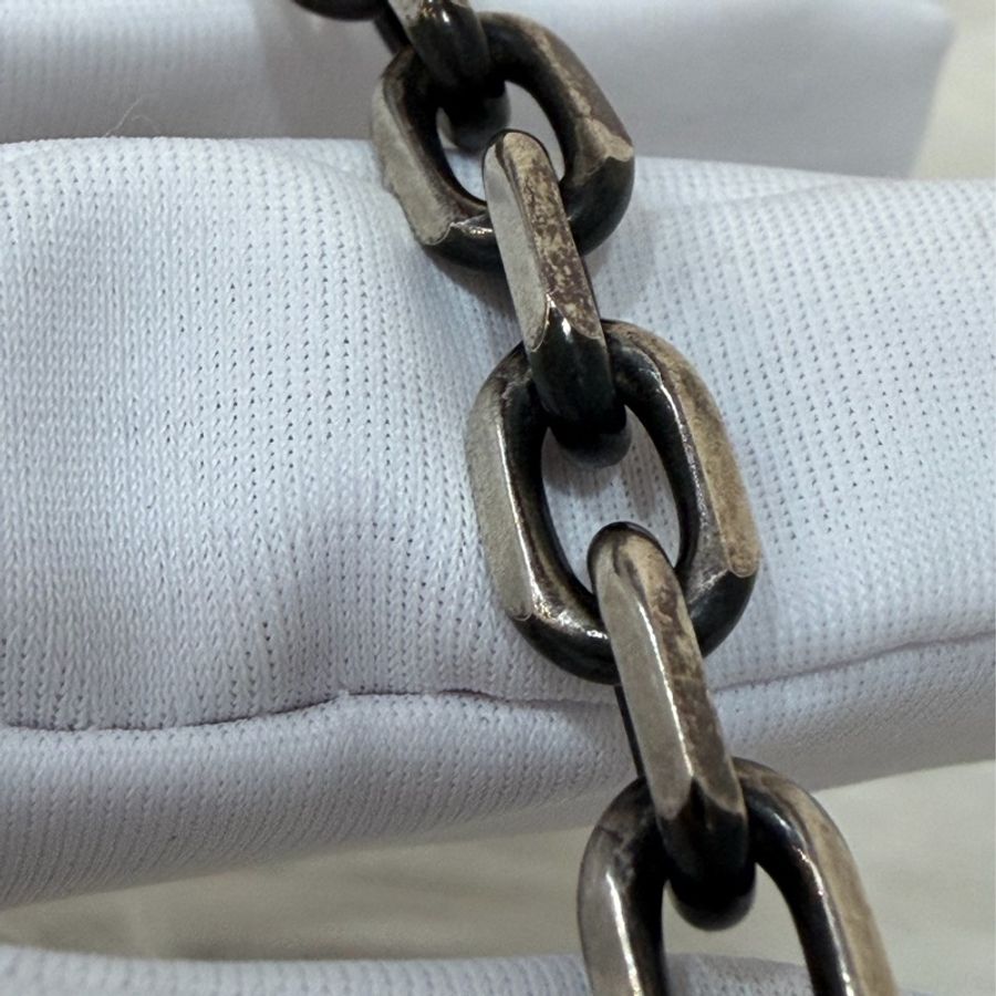 Gucci 66941 Interlocking純銀 925 雙G 仿舊 復古設計 項鍊-28