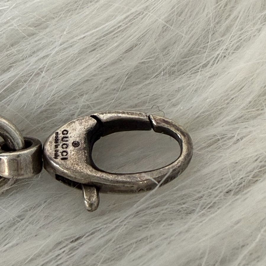 Gucci 66941 Interlocking純銀 925 雙G 仿舊 復古設計 項鍊-36