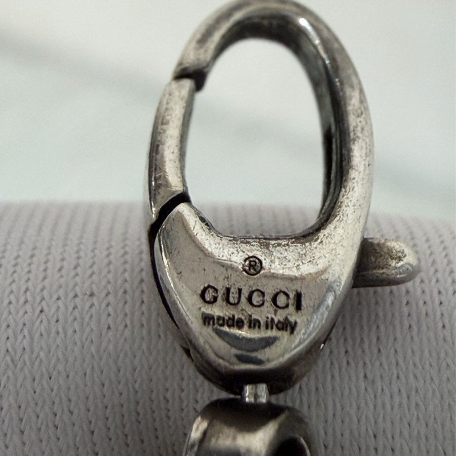 Gucci 66941 Interlocking純銀 925 雙G 仿舊 復古設計 項鍊-39