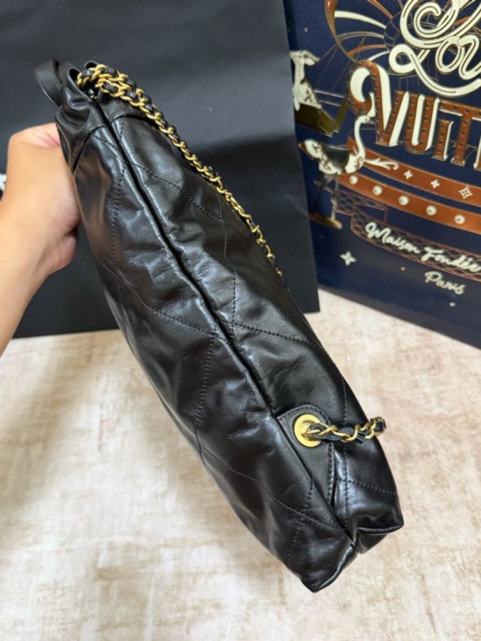 22Bag 後背包黑金小號-7