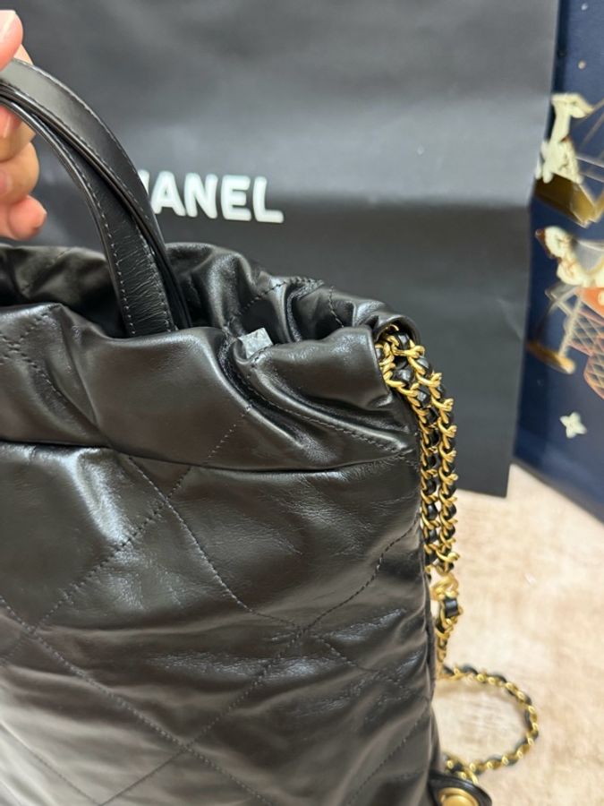 22Bag 後背包黑金小號-11
