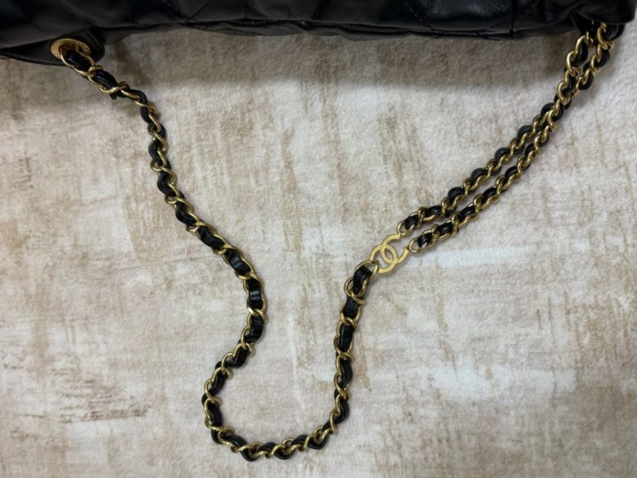 22Bag 後背包黑金小號-21