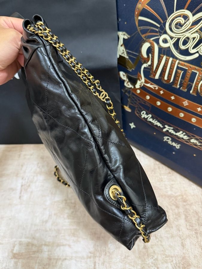 22Bag 後背包黑金小號-6