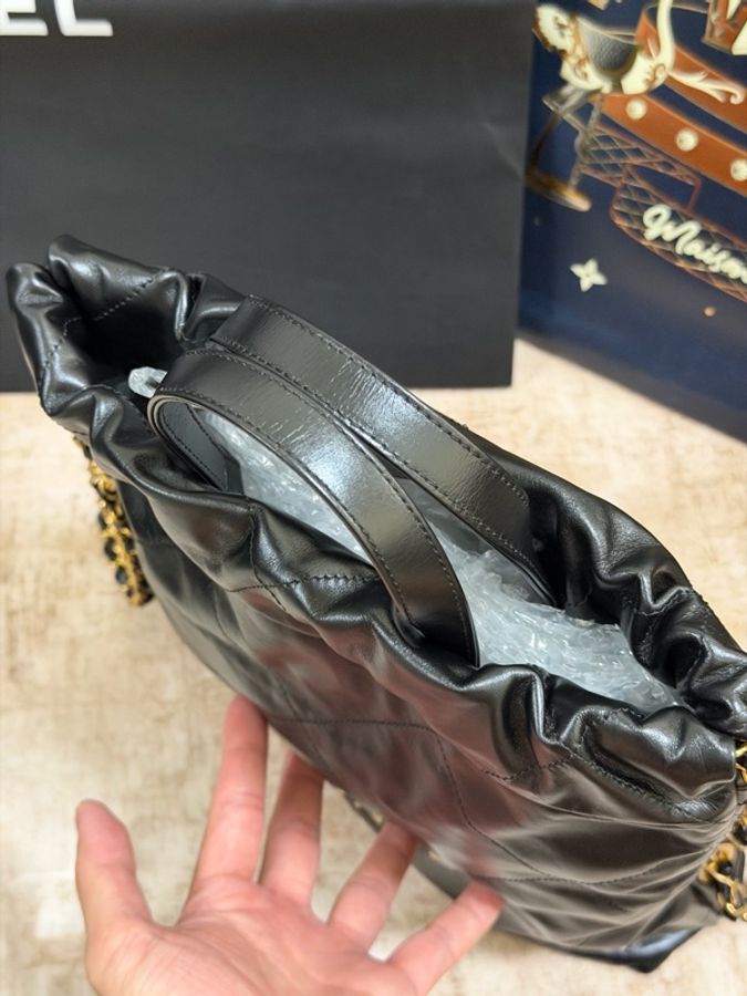 22Bag 後背包黑金小號-8