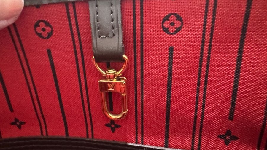 Louis Vuitton Neverfull MM Damier Ebene（咖啡棋盤格）-5