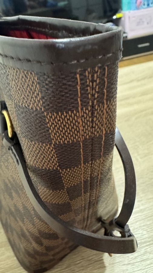 Louis Vuitton Neverfull MM Damier Ebene（咖啡棋盤格）-8