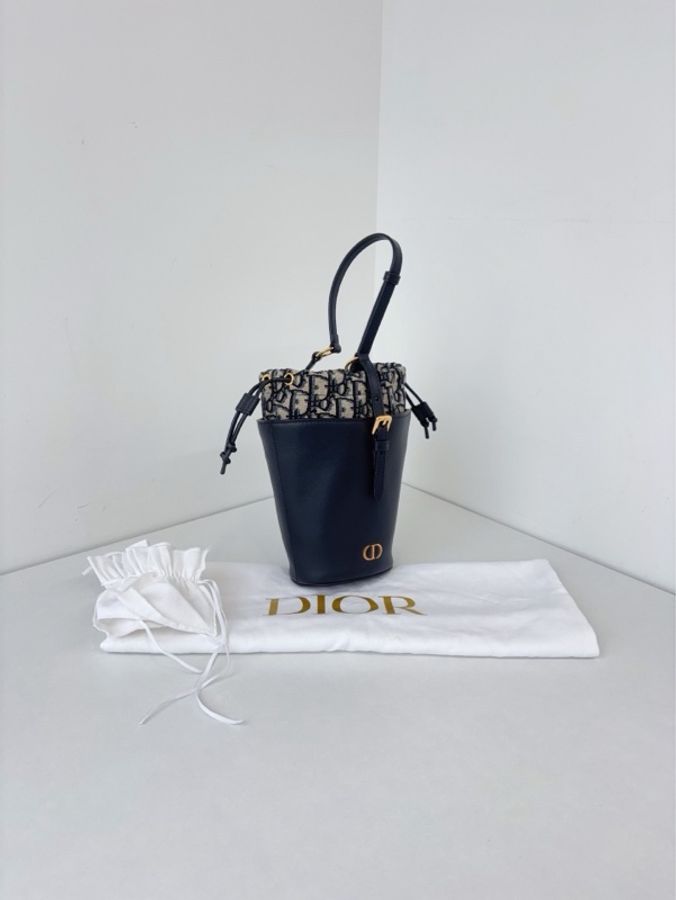 ✨Dior迪奧|Montaigne 老花 mini 水桶包|閒置新2025年新款編碼-3