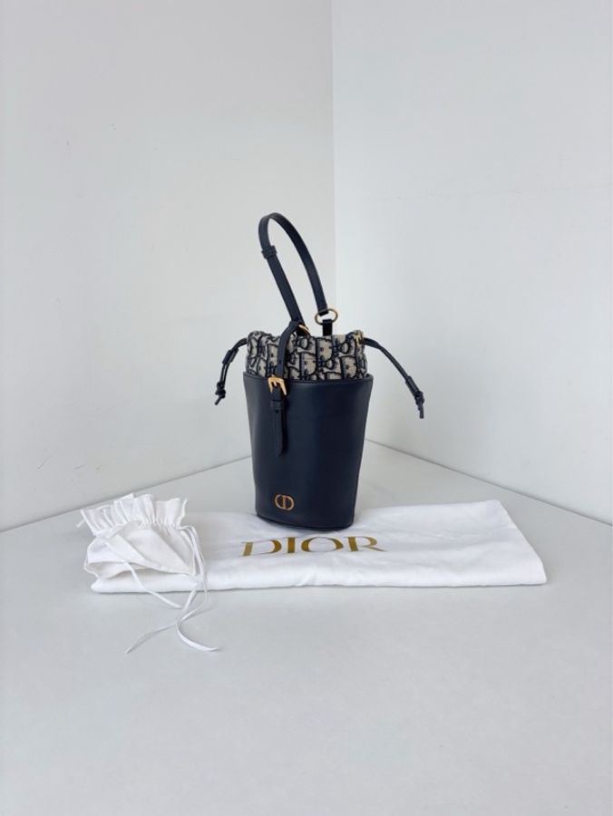 ✨Dior迪奧|Montaigne 老花 mini 水桶包|閒置新2025年新款編碼-4