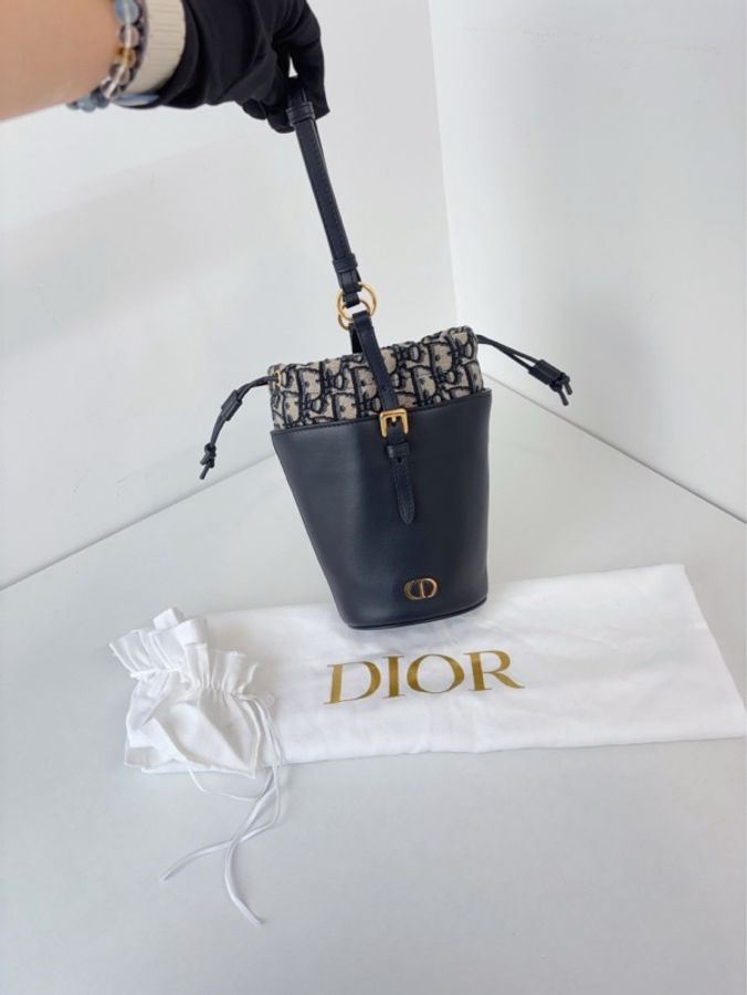 ✨Dior迪奧|Montaigne 老花 mini 水桶包|閒置新2025年新款編碼-5