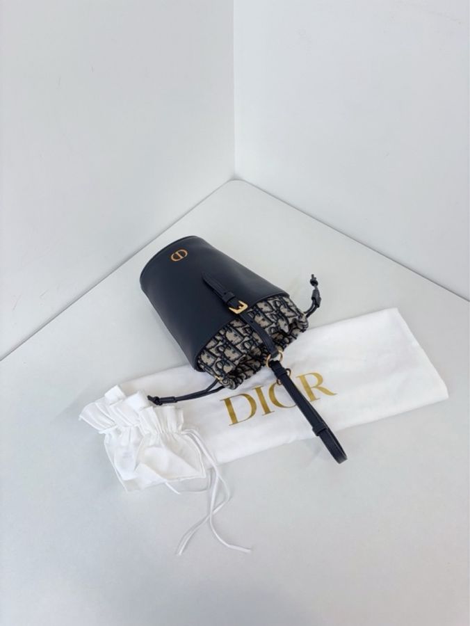 ✨Dior迪奧|Montaigne 老花 mini 水桶包|閒置新2025年新款編碼-6