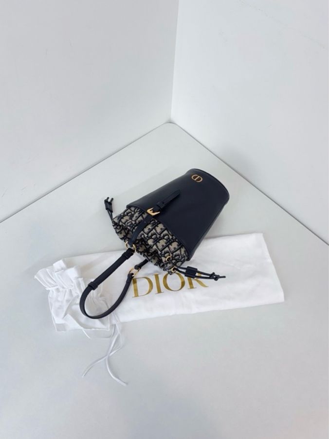 ✨Dior迪奧|Montaigne 老花 mini 水桶包|閒置新2025年新款編碼-7