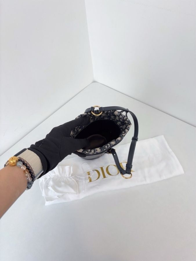 ✨Dior迪奧|Montaigne 老花 mini 水桶包|閒置新2025年新款編碼-9
