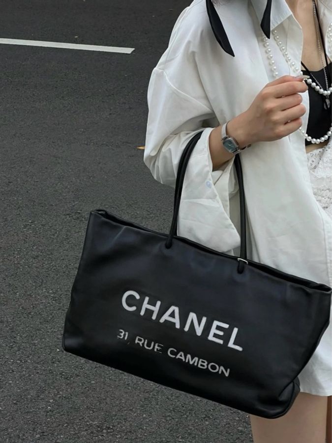 💎Chanel香奈兒|31 Rue Cambon康鵬街Tote全皮購物袋|98新-8