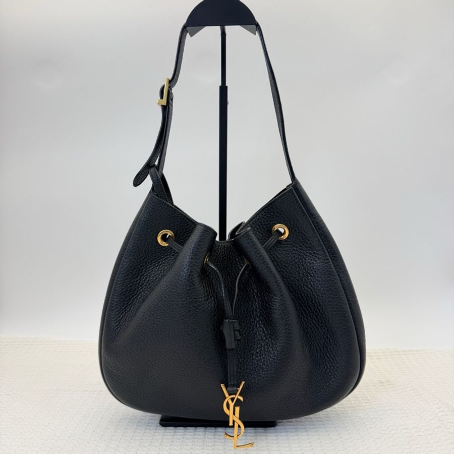 聖羅蘭/Saint laurent 黑金機場包 尺寸：30*21*4-0