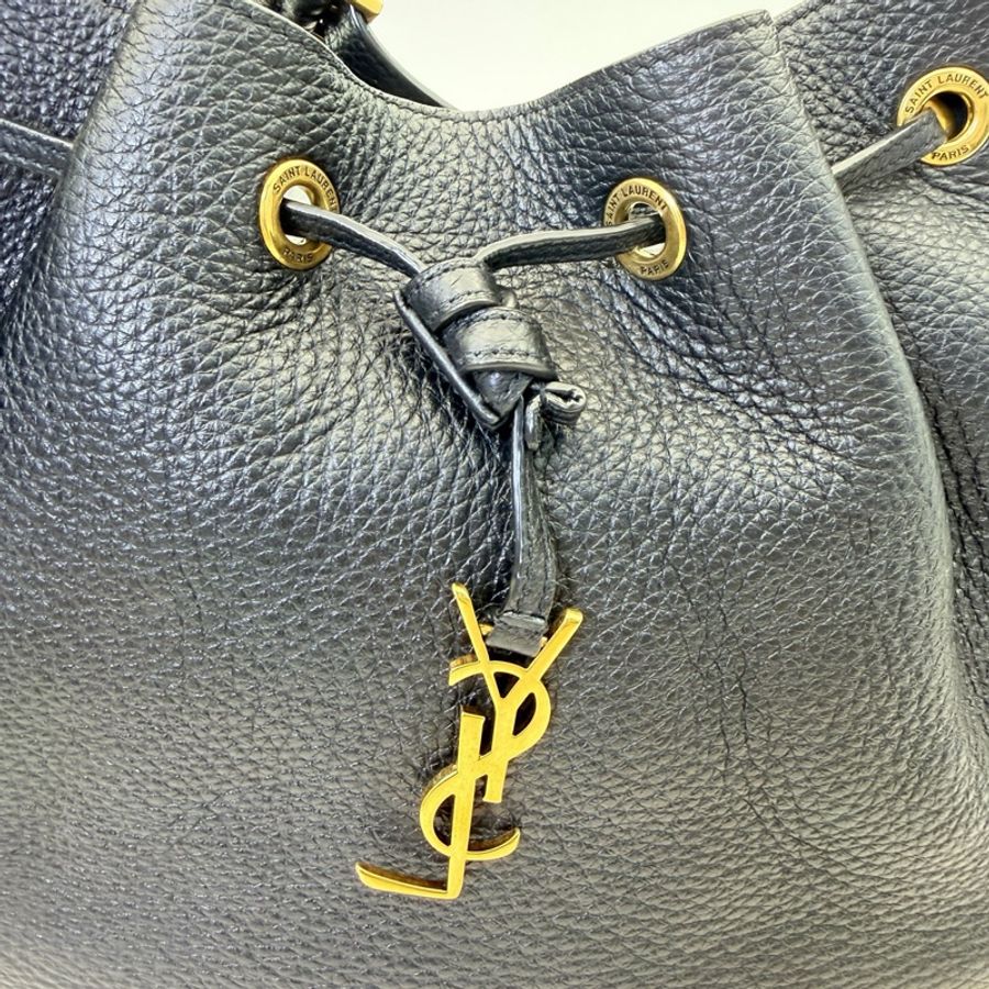聖羅蘭/Saint laurent 黑金機場包 尺寸：30*21*4-12