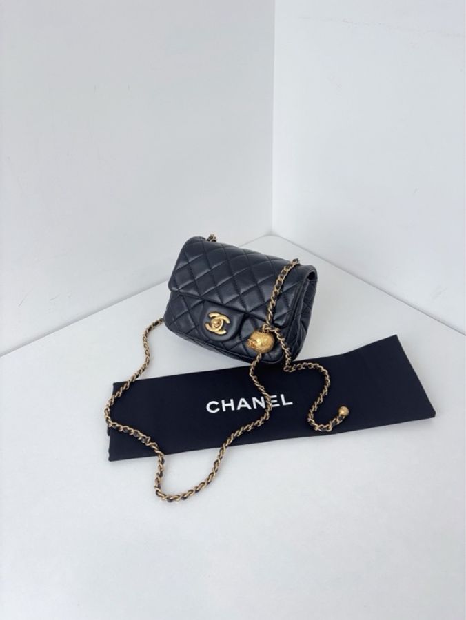 💎Chanel香奈兒｜黑金金球CF方胖子｜98新30開-1