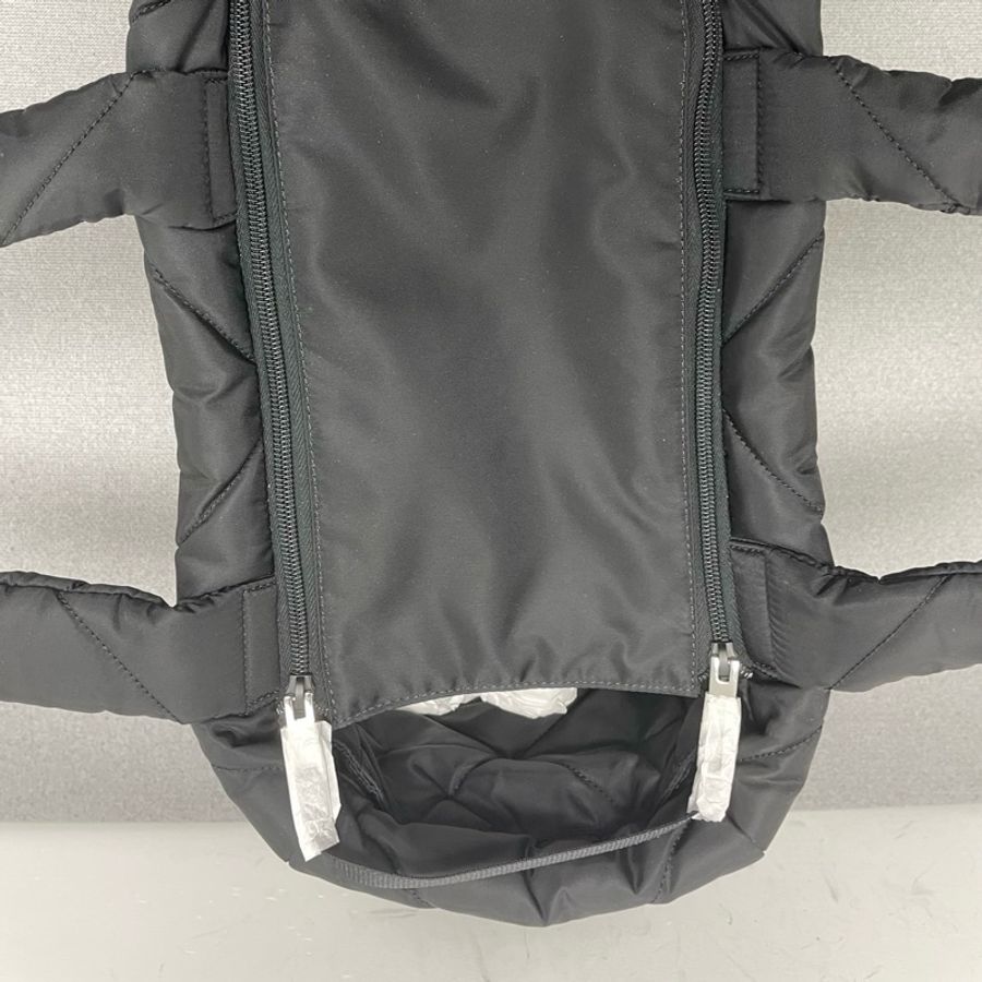 Prada普拉達 三角標尼龍托特包手提包 黑色 底長38cm-5