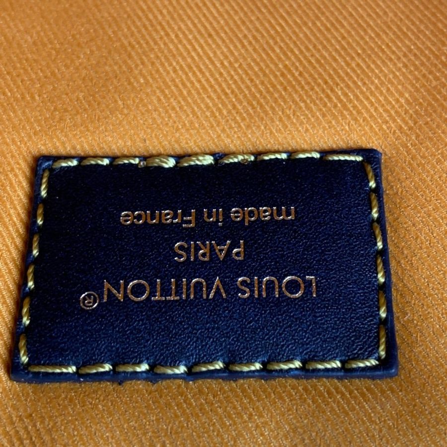 LV/路易威登 存放品99新Satchel老花拼色雙扣翻蓋郵差包-6