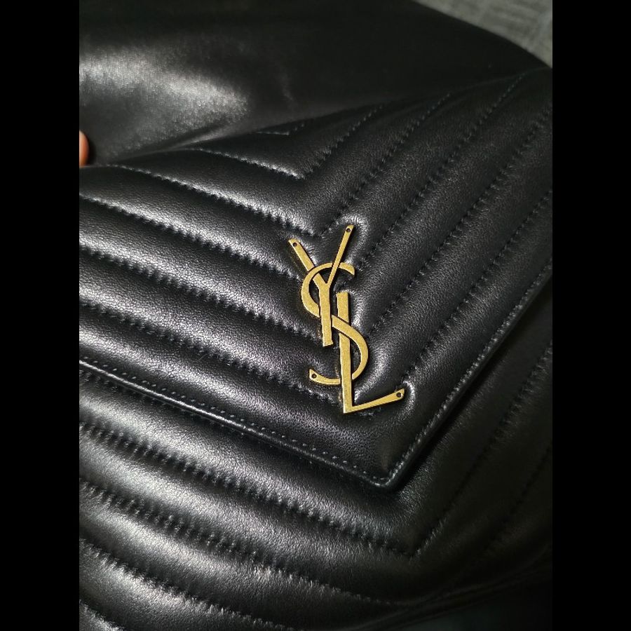 [近新] Saint Laurent YSL 小羊皮後背包 未使用品-6