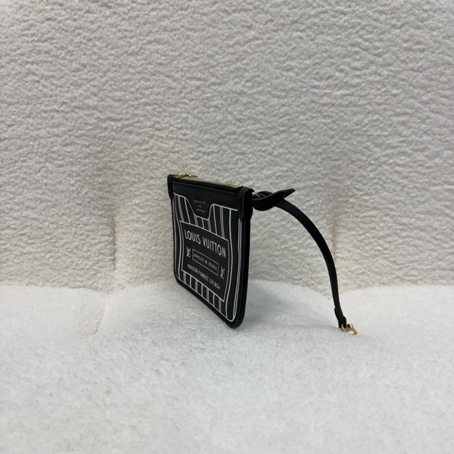 LV包包原花拚黑牛皮雙面NeverfullBB手提側背-18