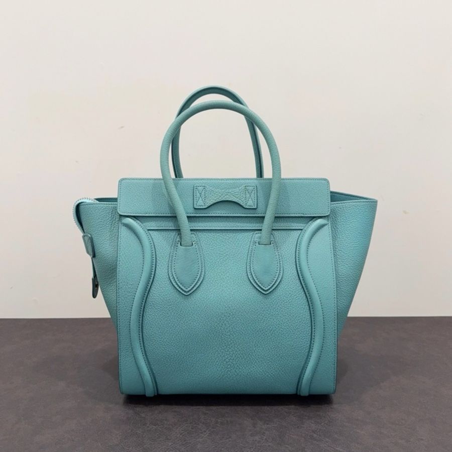 Celine赛琳 Luggage糖果色/灰蓝色Micro笑脸包 手提包-2