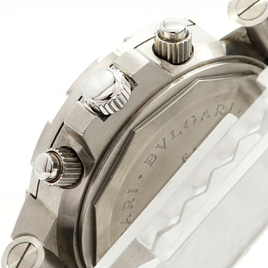 寶格麗 Diagono Scuba GMT SD38SGMT 黑色錶盤男士腕錶-8