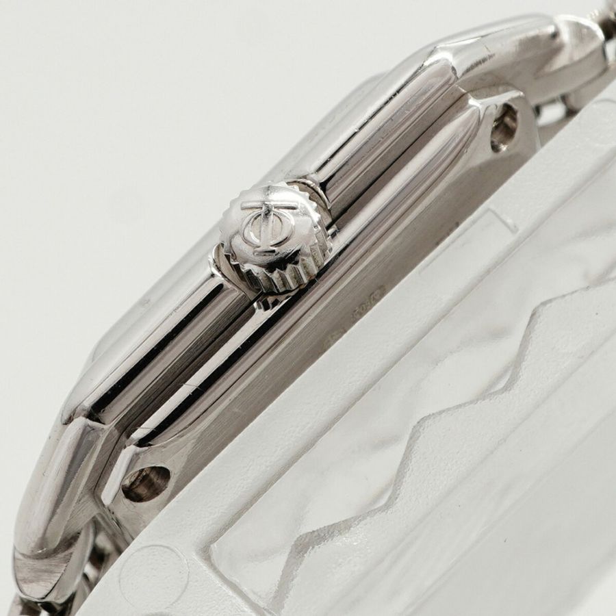 名士 (Baume & Mercier) 750 WG 18259 白色錶盤小姐腕錶-8