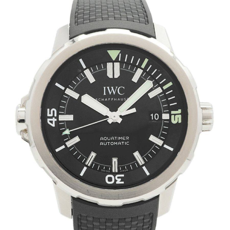 IWC 沙夫豪森海洋時計 IW329002 黑色錶盤男士手錶-0