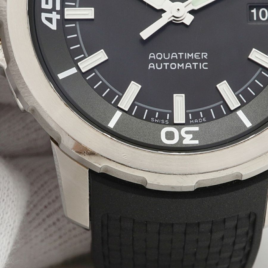 IWC 沙夫豪森海洋時計 IW329002 黑色錶盤男士手錶-5