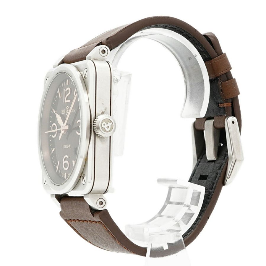 Bell & Ross BR03 Golden Heritage BR03A-GH-ST SCA 棕色錶盤男士腕錶-1