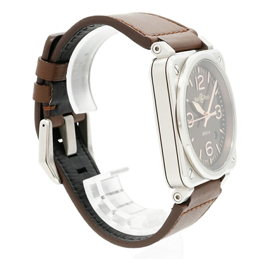 Bell & Ross BR03 Golden Heritage BR03A-GH-ST SCA 棕色錶盤男士腕錶-2