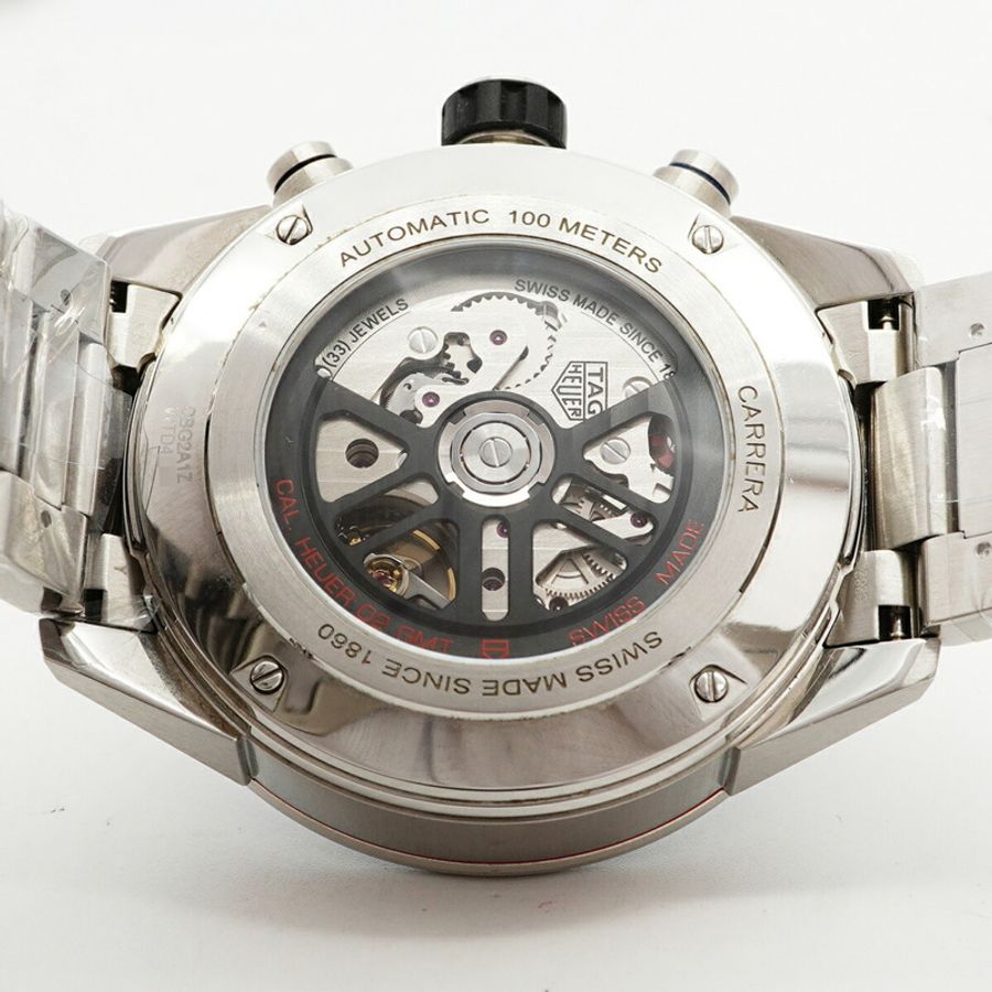 TAG Heuer Carrera Calibre 02 GMT CBG2A1Z 鏤空錶盤男士腕錶-4