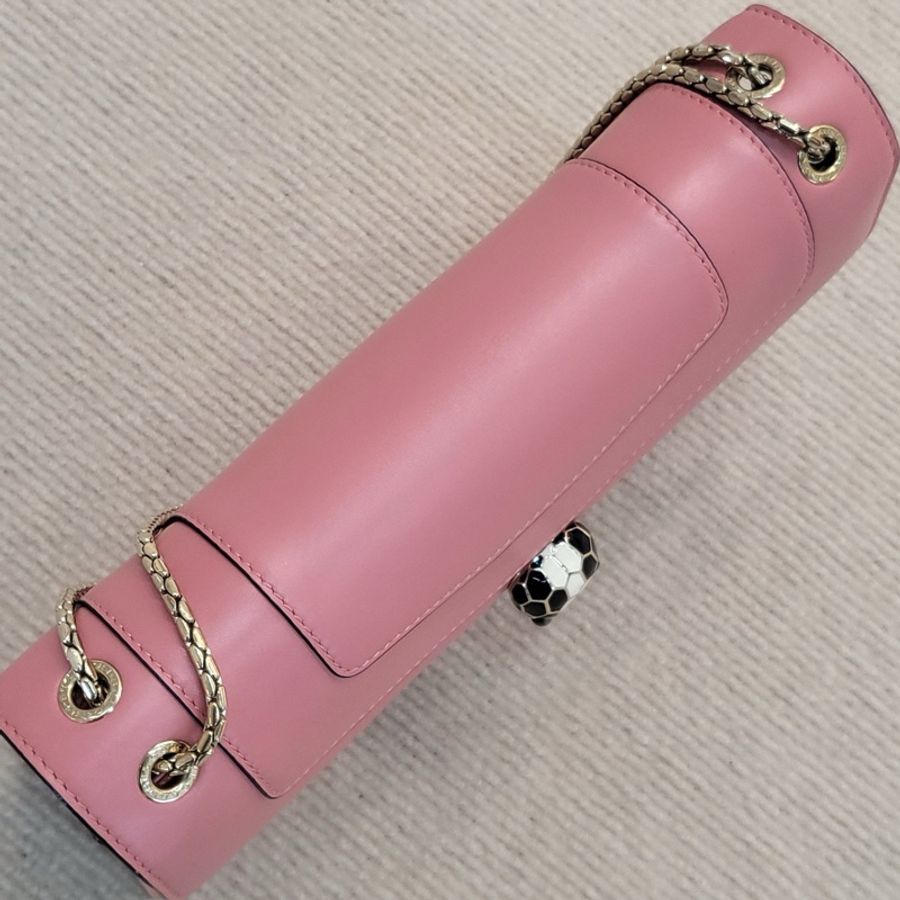 寶格麗 Serpenti Forever 三文魚中號蛇頭包-2