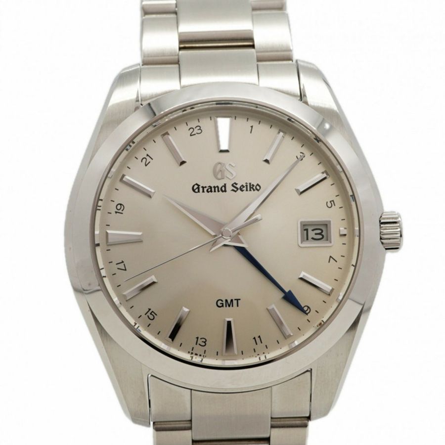精工 Grand Heritage 系列 GMT SBGN011 9F86-0AF0 銀色錶盤男士腕錶-0