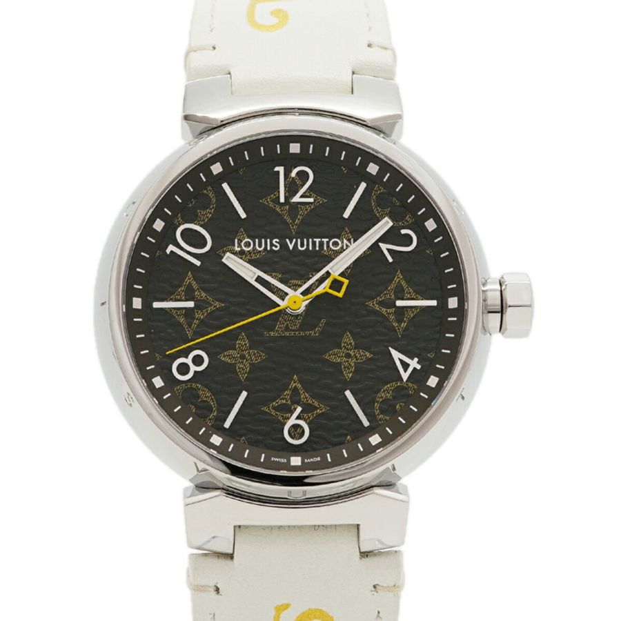 路易威登 Tambour Monogram QA072Z 棕色錶盤男士腕錶-0