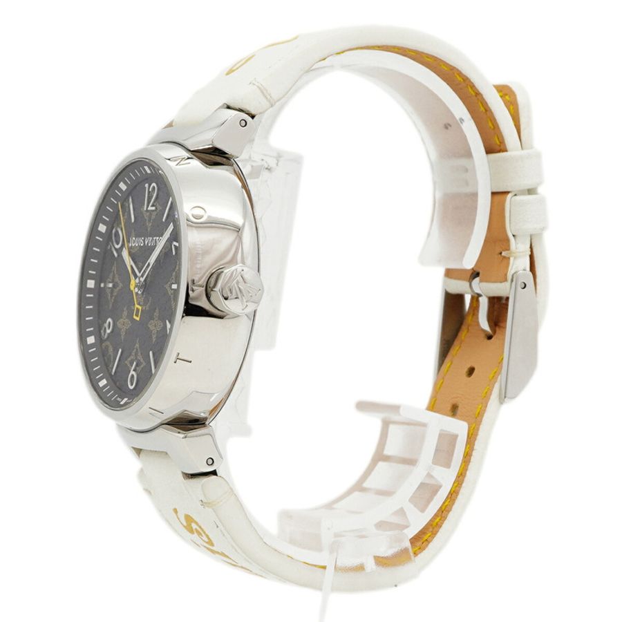 路易威登 Tambour Monogram QA072Z 棕色錶盤男士腕錶-1