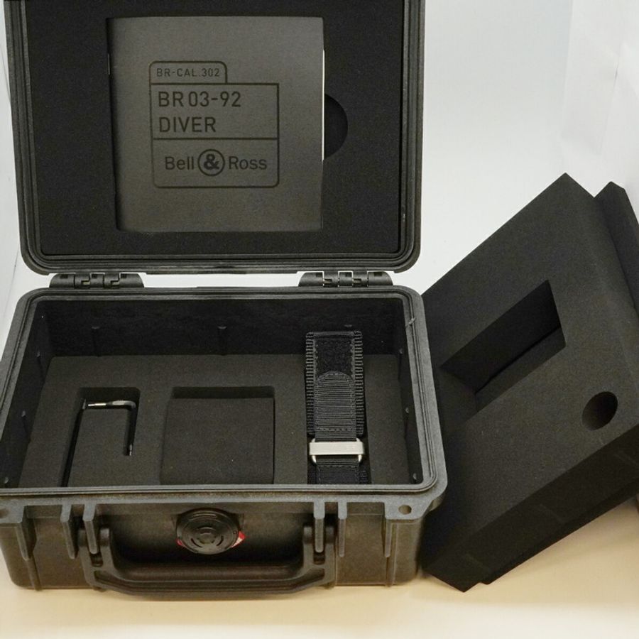 Bell & Ross BR03-92 潛水錶 藍色 BR0392-D-BU-ST SRB 錶盤 男士腕錶-9