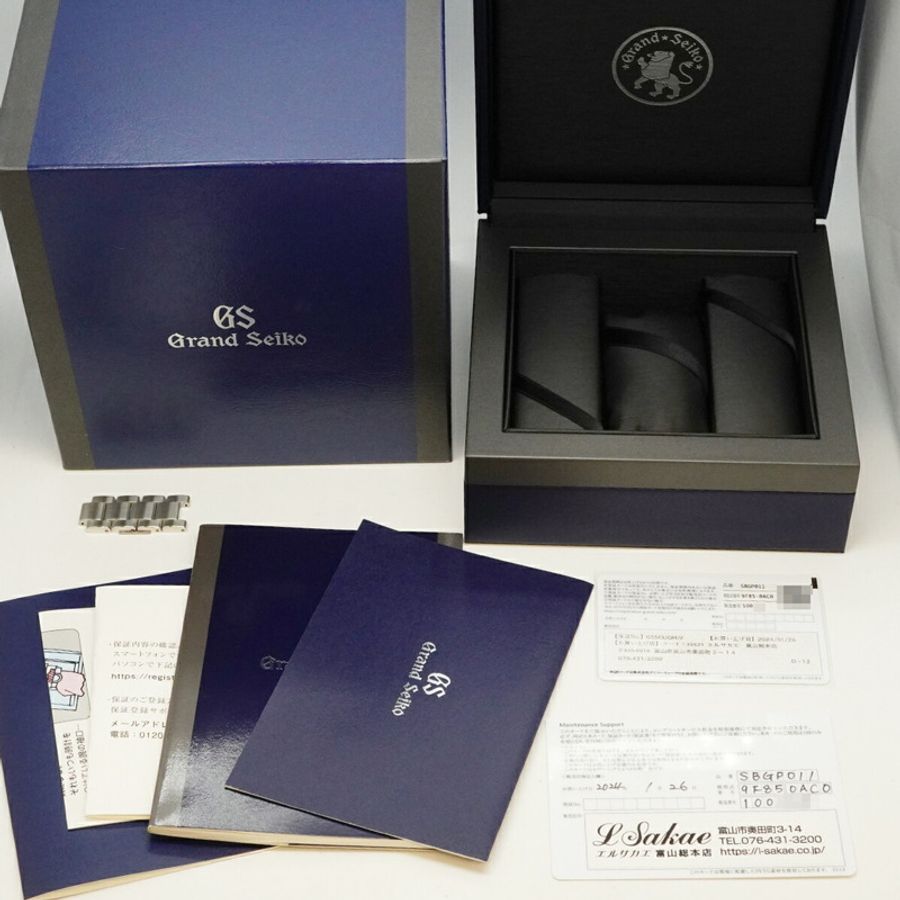 精工 Grand Heritage 系列 SBGP011 9F85-0AC0 黑色錶盤男士腕錶-9