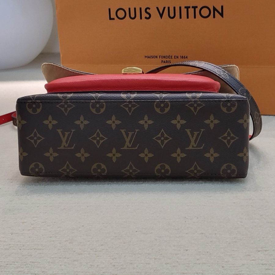 路易威登/Louis Vuitton mairgnan锁头包邮差包 芯片编码18年 御姐都爱的经典老-2