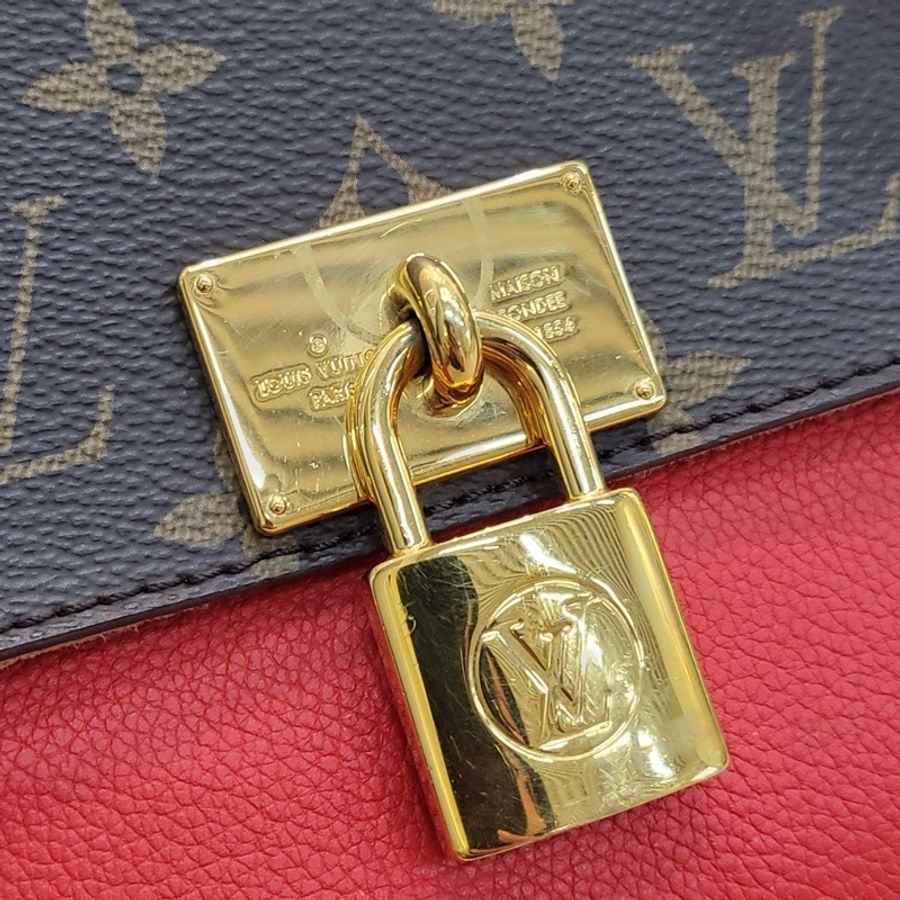 路易威登/Louis Vuitton mairgnan锁头包邮差包 芯片编码18年 御姐都爱的经典老-4